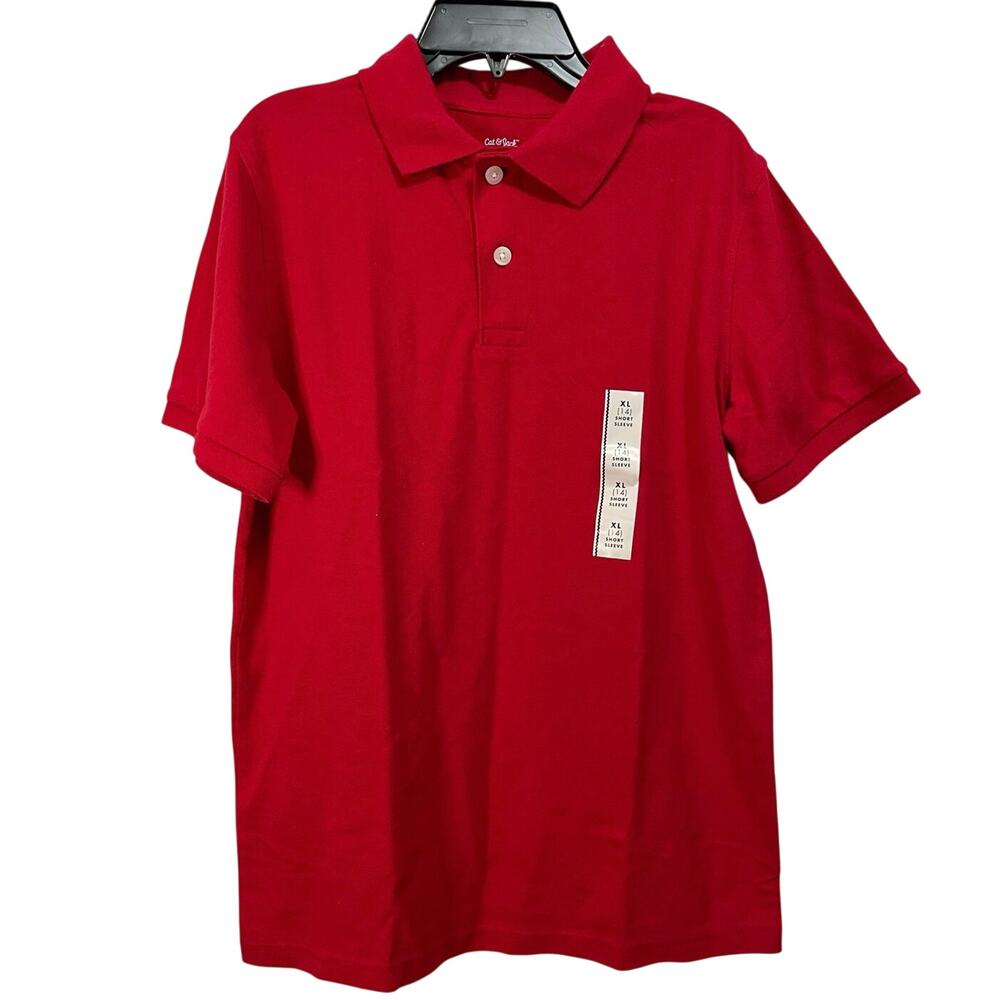 Cat & Jack XL Red Polo Shirt
